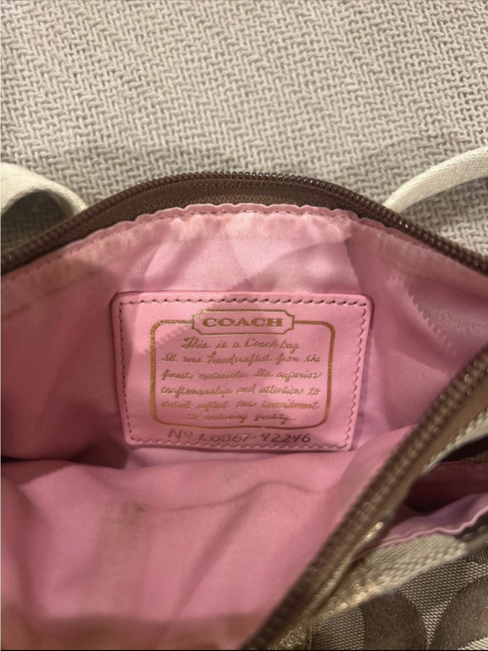 COACH Pink-Lined Women's Handbag